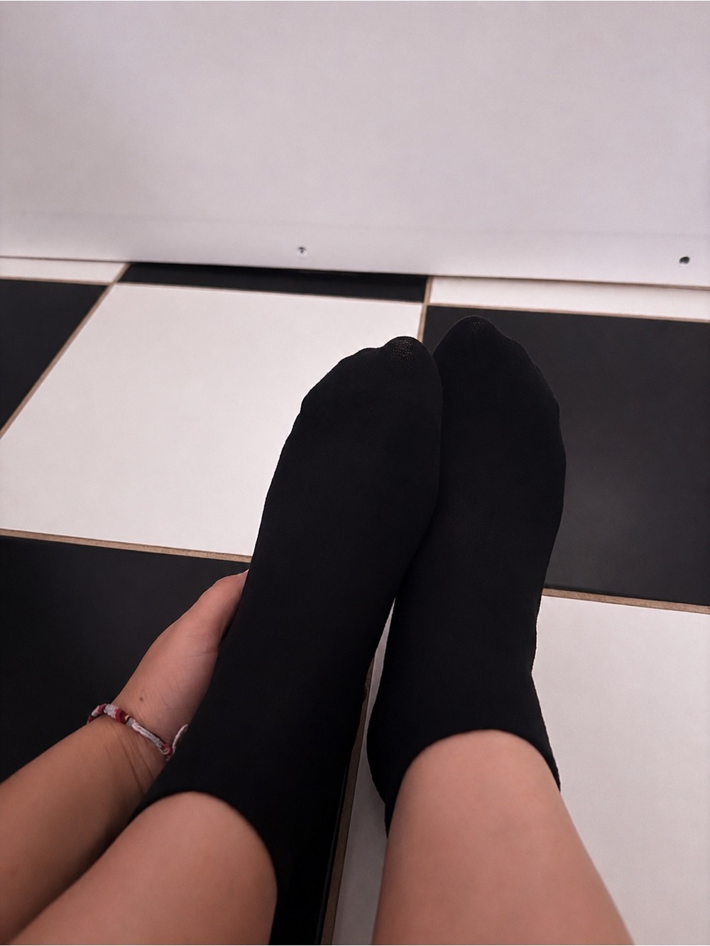 Classic well worn Black Ankle Socks